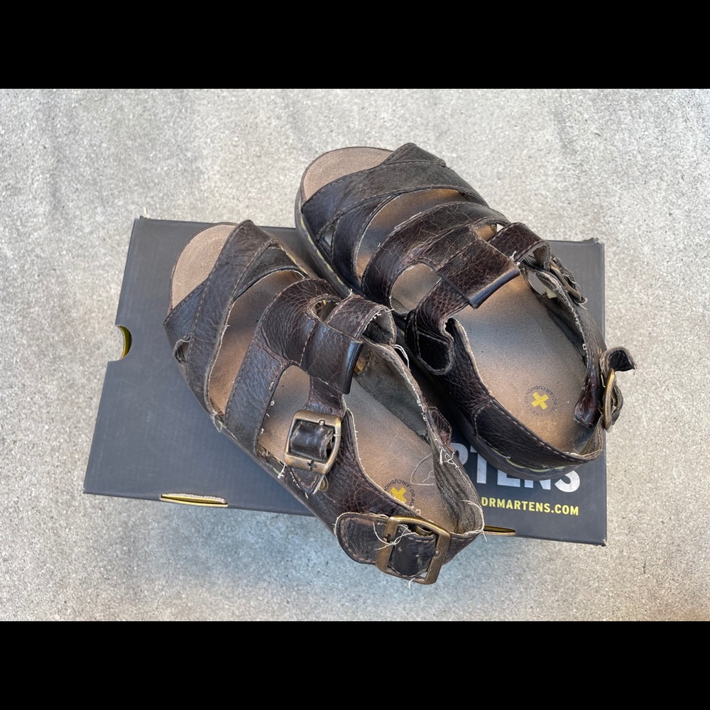 Dr Martens 5A94 Dark Brown Fisherman Sandals